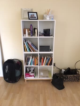 Ikea lamp and bookshelf 2