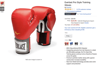 Everlast Pro Style Training Gloves (NEW) 1