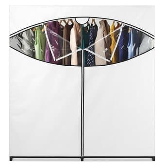 Whitmor Extra Wide Portable Clothes Closet, White 1
