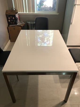 LIKE NEW dining table ($349) + 4x Dining Chairs (4x$89) 2