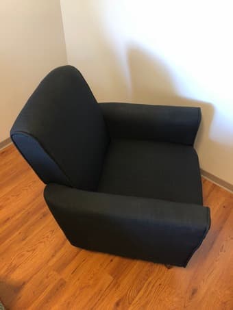 Blue Upholstered Armchair 2