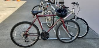 bike with helmet and lock 1