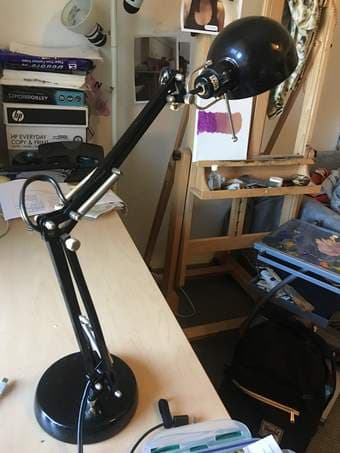 Desk lamp + new light bulb 1