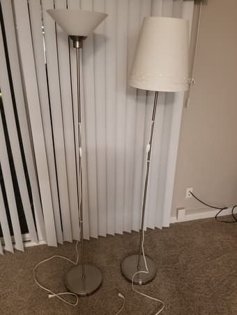 2 standing lamps, sold separately or together 1