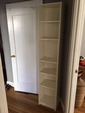 Move out sale - mattress & bed frame (queen) + free rug & bookshelves 2