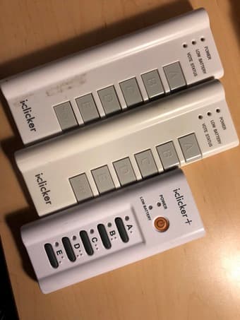 iClicker (x3) 1