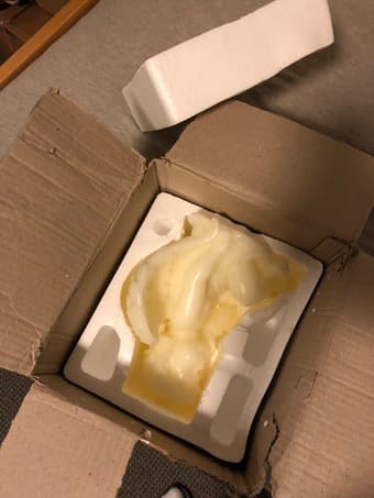 Small ornamental wax statue (unused, in box) 2