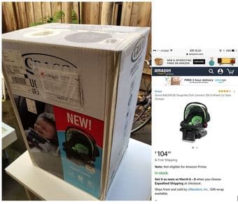 Infant car seat and Adaptor 1
