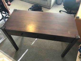 hardwood desk for sale - need a large car to pick up 2