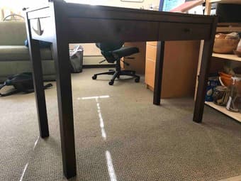 hardwood desk for sale - need a large car to pick up 3