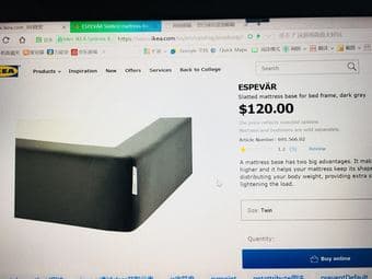 Ikea mattress and matress base(like new) 1