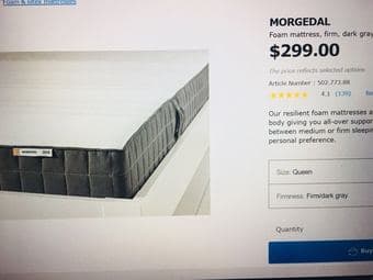 Ikea mattress and matress base(like new) 3