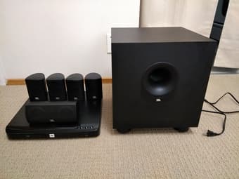 JBL Complete 5.1-Channel Home Theater System +2 free speaker stands 1