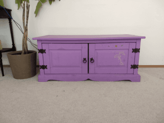 Purple TV stand, super cute! 1