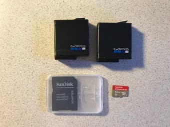 GoPro HERO5 Black 4K Camera + backup battery, memory card, accessories 3