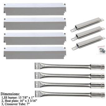 Hisencn Replacement Gas Grill Stainless Steel Burners, Crossover Tubes 2
