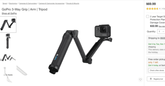 Go Pro Hero 4 camera + grip tripod 3