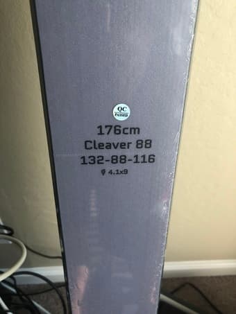 Brand New Unused 2018 Sego Cleaver 88 Skis (176 cm) 2