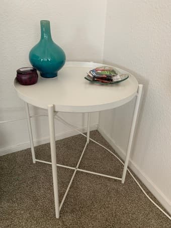White IKEA Tray Table 1