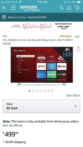 TCL 4K 55Inch TV and TV bench 2