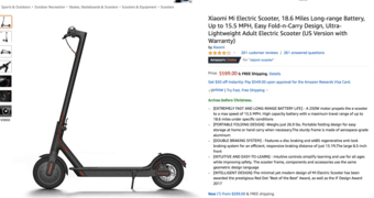 New Electric Scooter,18.6miles Battery,~15.5 MPH, warranty (not open) 1