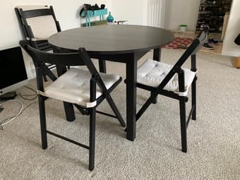 IKEA Dining Table Set - Round Table with 4 chairs 1