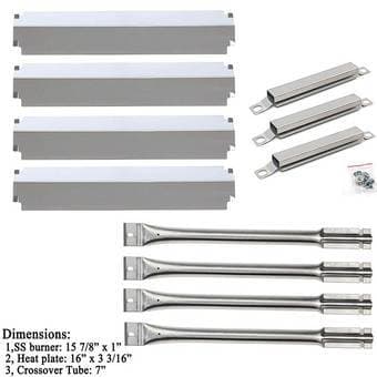 Hisencn Replacement Gas Grill Stainless Steel Burners, Crossover Tubes 2