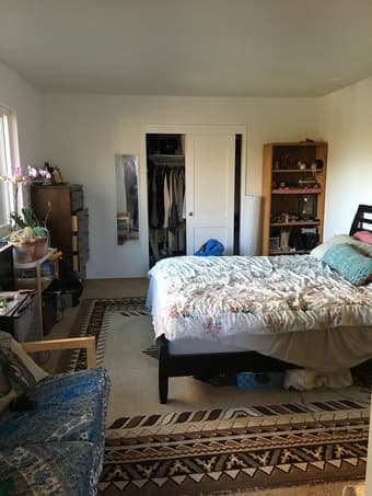 California King Mattress and bed frame 1