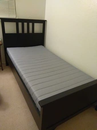 Ikea hemnes bed with mattress 1