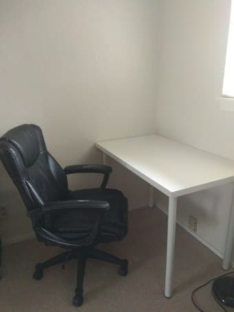 Desk (Ikea) with a chair 1