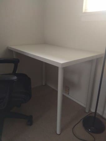 Desk (Ikea) with a chair 2