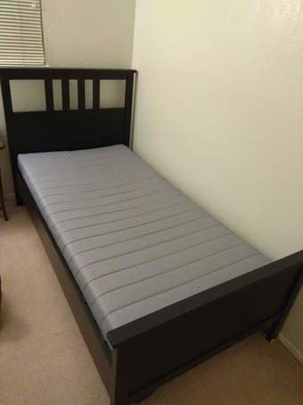 Ikea Hemnes bed with mattress 1