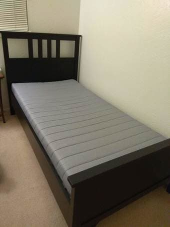Ikea Hemnes bed with mattress 2