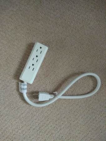 3outlet cord extension 2-pack from Ikea 1
