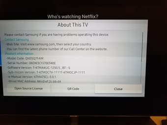 Samsung 55 inch 2017 Q7F tv 2