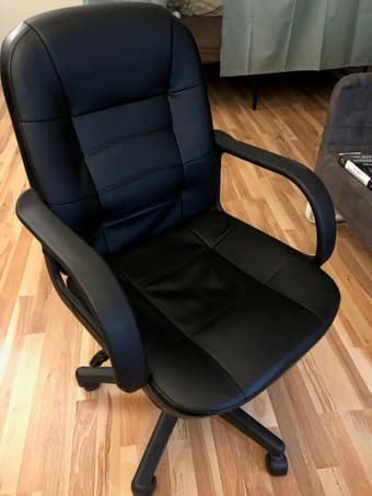 Leather office chair from Target 1