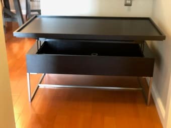 Beautiful modern black/gray living room table, like new 1