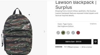 Herschel Backpack New with tag 1