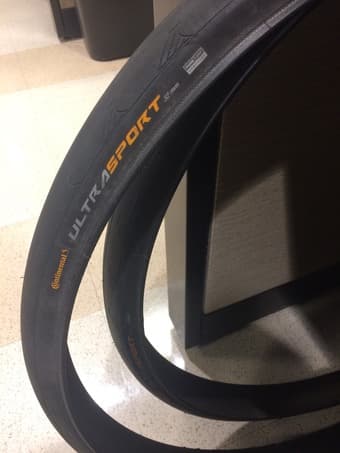 Two Continental Ultra Sport Road Bike Tires, 700 x 32c 1