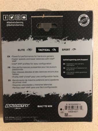 Ballistix Tactical Gaming Memory -64 GB - BRAND NEW 2