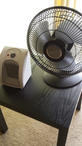 Fan & heater to be sold 1