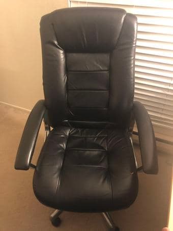 chair, monitor , bicycle frame and bed frame 1
