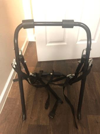 chair, monitor , bicycle frame and bed frame 2