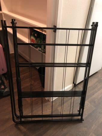 chair, monitor , bicycle frame and bed frame 3