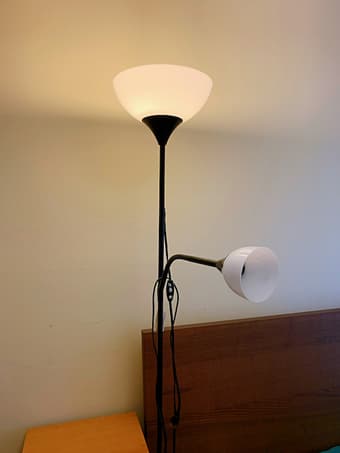 Detachable wardrobe, bedside table, floor lamp, and hair drier 3