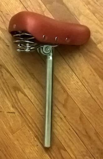 Bike saddle and post 1