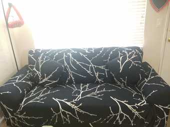 3 seater sofa with elegant cover 1