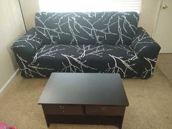 3 seater sofa with elegant cover 2
