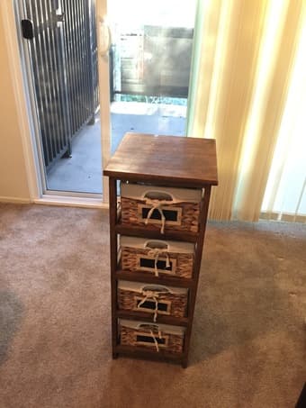 Light 4-Drawer 4-Basket Storage 1