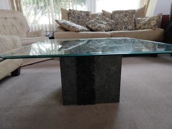 Glass top center table - $50 OBO 1